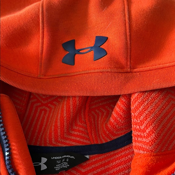 Under Armour Orange Zip-Up Spring/fall jacket - Picture 3 of 4